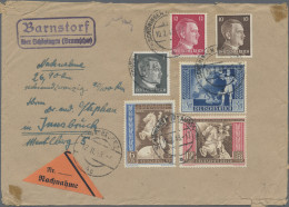 Deutsches Reich - Stempel: 1928/1943 (ca.), Sammlung Von 58 Belegen Mit Landpost - Marcophilie - EMA (Empreintes Machines)
