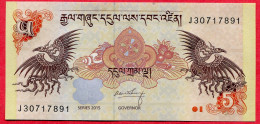 5 Ngultrum Neuf 3 Euros - Bhutan