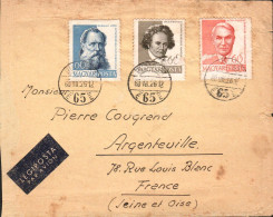 HONGRIE AFFRANCHISSEMENT COMPOSE SUR LETTRE POUR LA FRANCE 1960 - Cartas & Documentos