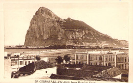 ESPAGNE - Gibraltar - The Rock From Road To Spain - Carte Postale Ancienne - CARNET - Sonstige & Ohne Zuordnung