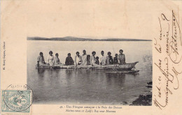 Nouvelle Calédonie - Une Pirogue Canaque à La Baie Des Dames - W. Henry Caporn - Carte Postale Ancienne - Nieuw-Caledonië