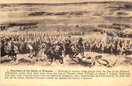 MILITARIA - Panorama Of The Battle Of Waterloo - Carte Carnet - Carte Postale Ancienne - Sonstige & Ohne Zuordnung