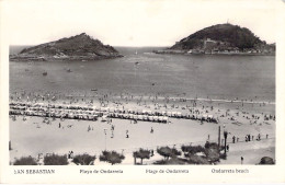 ESPAGNE - SAN SEBASTIAN - Playa De Ondarreta - Carte Postale Ancienne - Sonstige & Ohne Zuordnung