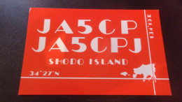 QSL RADIO AMATEUR  JAPAN JAPON SHODO ISLAND - Andere & Zonder Classificatie