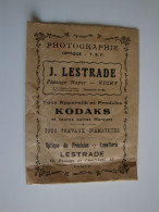 03 VICHY Pochette Photos J.Lestrade Passage Noyer-Vichy  Kodaks - Matériel & Accessoires