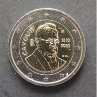 ITALIA COMMEMORATIVE 2 EURO 2010 CONTE CAVOUR 8/10 STORAGE - Italia