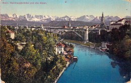 SUISSE - BERNE - Kornhausbrücke Und Die Alpen - Carte Postale Ancienne - Berne