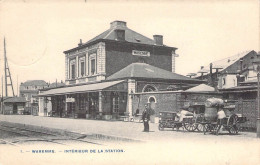 Belgique - Waremme - Intérieur De La Sation - Animé - Oblitéré 1905 -  Carte Postale Ancienne - Waremme