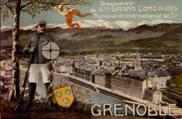 GRENOBLE       ( ISERE )   SOUVENIR DU 18 °GRAND CONCOURS NATIONAL ET INTERNATIONAL DE TIR - Schieten (Wapens)