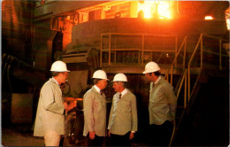 President Jimmy Carter Visiting Steel Mill In New Jersey 1980 - Presidentes