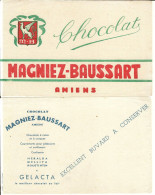 Amiens-buvard- Chocolat  Magniez Baussart -- Lot De 2 - Cocoa & Chocolat