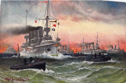 TRANSPORTS - Bateaux De Guerre - Carte Postale Ancienne - Warships