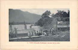 Nouvelle Calédonie - Thio - Au Bord De La Rivière - Barque - Animé - Edit. F.D. -  Carte Postale Ancienne - Nieuw-Caledonië