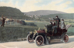 TRANSPORTS - Voiture Ancienne - Hommes - Carte Postale Ancienne - Sonstige & Ohne Zuordnung