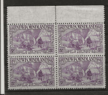 Newfoundland, 1947, SG 294, Block Of 4, MNH - 1908-1947