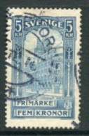 SWEDEN 1903 Stockholm Head Post Office 5 Kr, Used.  Michel 54 - Used Stamps