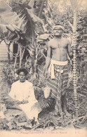 Nouvelle Calédonie - Ménage Calédonien De La Tribu De Bourail - Animé  -  Carte Postale Ancienne - New Caledonia