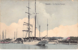 Tahiti - Le Port De Papeete - Bateau - Colorisé -  Carte Postale Ancienne - Tahiti