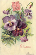 FLEURS - Gage D'amitié - Carte Postale Ancienne - Flowers