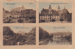 AK Weissenfels - Mehrbildkarte - Markt Rathaus Marienkirche Schloss Saale - Feldpost 1915 (64234) - Weissenfels