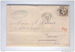 HORLOGERIE SUISSE / FRANCE - Archive Douard à BIENNE - MOREZ DU JURA 1874 -  TB  Entete Lamy Et Lacroix --  LL017 - Clocks