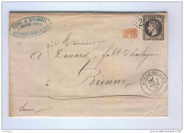 HORLOGERIE SUISSE / FRANCE - Archive Douard à BIENNE - MOREZ DU JURA 1870 -  TB  Entete Lamy Et Lacroix --  LL016 - Relojería