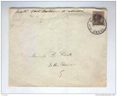 Lettre TP 402 UCCLE 1935 En Ville - RETOUR , Etiq Et Manuscrit PARTI SANS LAISSER D'ADRESSE  --  KK973 - 1934-1935 Leopold III.