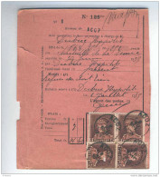 Document Postal - Protet Rose 4 X TP  Képi 2 F ACOZ 1935 --  KK911 - 1931-1934 Mütze (Képi)