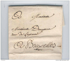 Lettre Précurseur  LIPPELOO Bij PUURS 1803 Vers BRUXELLES - Signé De Moncheaux   --  KK918 - 1794-1814 (Periodo Francese)