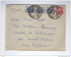 Lettre TP Cérès Et Lion Héraldique Cachet Touristique DINANT 1933 Vers La France  --  KK704 - 1932 Ceres Und Mercure