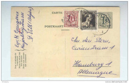 Entier TRILINGUE X 2 - Lion Héraldique 1 F 50 Et 2 F 1956 / 1962 , Dont 1 Vers L'Allemagne  --  KK251 - Cartes Postales 1951-..