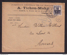 DDDD 539 --  Enveloppe TP Germania NAMUR 1918 - Entete Tabacs, Cigares - Comptoir De La Havane , A.Tichon-Mahy - Tabacco