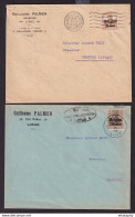 DDDD 531 --  2 X Enveloppe TP Germania LIEGE 1915/17 Vers Brasseur à FLEMALLE - Entetes Houblons Guillaume Palmen - Beers