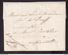 DDDD 525 --  Lettre Hors Poste BRUXELLES 1823 En Ville - Signée De Wellens , Bourgmestre De Bruxelles - 1815-1830 (Dutch Period)