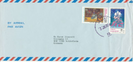 Turkey Air Mail Cover Sent To Germany 3-10-1990 Topic Stamps - Corréo Aéreo