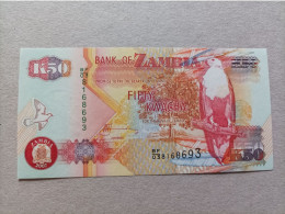 Billete De Zambia De 50 Kwacha, Año 2007, UNC - Zambie