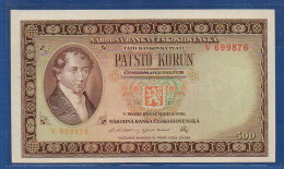 CZECHOSLOVAKIA - P.73a – 500 Korun Československých (1946) UNC, S/n V699876 - Czechoslovakia