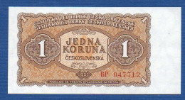 CZECHOSLOVAKIA - P.78a – 1 Koruna Československá (1953) UNC, S/n BP047712 - Checoslovaquia