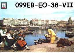 Postal Coruña La Dársena Folklore Edit. E. Oro Nº 38/114a/99eb Año 1964* - La Coruña