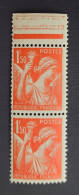 France 1939 N°435 Petit Format Tenant à Normal **TB - 1939-44 Iris