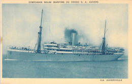 TRANSPORTS - BATEAUX - PAQUEBOTS - Compagnie Belge Maritime Du Congo S A  - Carte Postale Ancienne - Steamers