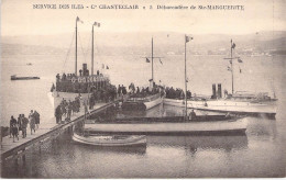 TRANSPORTS -  AEROGLISSEURS - Service Des Iles - Cie Chanteclair - Débarcadère Ste Marguerite - Carte Postale Ancienne - Hovercrafts