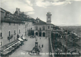 Postcard San Marino Piazza Del Governo E Statua Della Liberta - San Marino