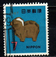 GIAPPONE - 1966 - Ittobori Carved Sheep - New Year 1967 - USATO - Oblitérés