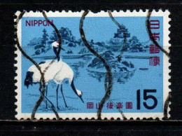 GIAPPONE - 1966 - Japanese Cranes And Okayama Castle - USATO - Usados