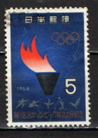 GIAPPONE - 1964 - Olympic Flame And Ring - USATO - Oblitérés