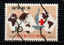 GIAPPONE - 1963 -  Centenary Of The International Red Cross - USATI - Used Stamps
