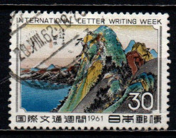 GIAPPONE - 1961 - Intl. Letter Writing Week - “Hakone,” Print By Hiroshige From The 53 Stages Of The Tokaido - USATO - Used Stamps