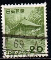  GIAPPONE - 1954 -  Golden Hall, Chusonji Temple - USATO - Oblitérés