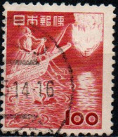  GIAPPONE - 1953 -  PESCATORI - CORMORANI - USATO - Usati